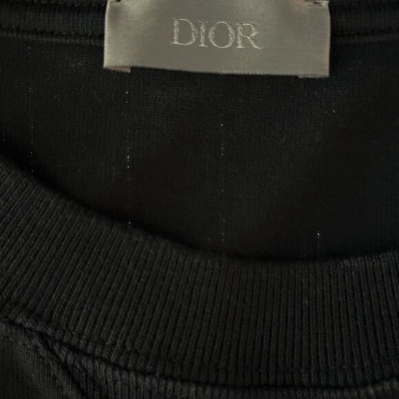 Dior Cactus Jack Black & Green Embroidered Logo T-Shirt - Picture 3 of 6